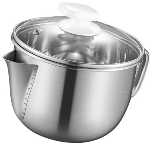 OKUMEYR Edelstahl Fett Trennen Schüssel Öl Suppe Sieb Schüssel Fett Separator