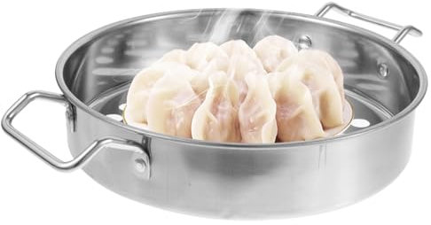 SECFOU Colino Da Cucina in Acciaio Inossidabile Foro Grande, Filtro Filtrante Per Olio Caldo, Utensile Pratico Per Preparazione Gamberetti e Frittura Casalinga e Professionale