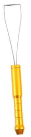 UKCOCO Tastenkappenabzieher aus Aluminiumlegierung, Gold, Rund | Mechanische Tastaturen, Komfortabler Griff, Kompatibel mit Meisten Modellen, Keyboard Zubehör