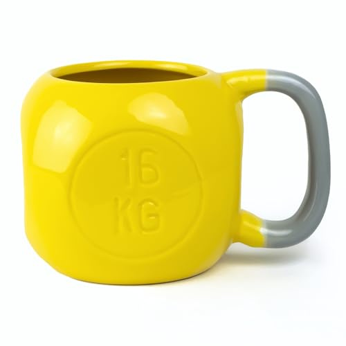 Mug Kettlebell 500ml – Tasse Cadeau Homme Original, Idée Cadeau Crossfit | Humour anniversaire, sport et musculation, grand format. Céramique robuste, micro-ondes et lave-vaisselle
