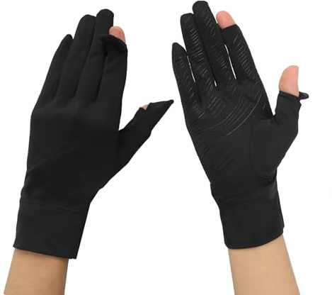 Damen Dünne Handschuhe Sommer Atmungsaktive Sporthandschuhe Rutschfeste Fahrradhandschuhe aus Garn Touchscreen Fäustlinge Outdoor UV-Schutz Sonnenhandschuhe für Golf Radfahren Wandern Autofahren
