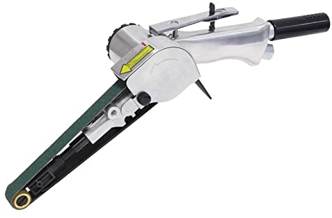 Lijadora de banda de mano para manualidades de madera, metal y piedra, herramienta neumática eficiente para un acabado suave