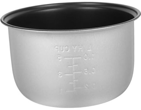 Toyvian Olla Interior Antiadherente 2 litros de Aleación Multifuncional para Olla Arrocera Doméstica, Accesorio de Repuesto para Cocina, Molde Metálico para Hornear, Uso en Hogar y Hotel