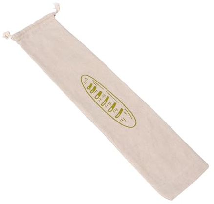 Veemoon Reusable Organic Linen Bread Pouch with Drawstring Closure Food-Safe Loaf Storage Bag for Homemade Bread Fruits Vegetables and Snacks Cotton Grocery Bag for Kitchen and Use