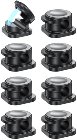 Bosiyrggrl Magnetic Cable Clip Cable Management Cord Organizer Adhesive Cord Clip Cable Organizer Cord Holder for Computer Audio