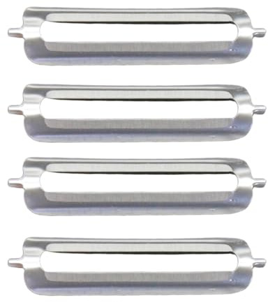 HAPZUR Cuchillas de Repuesto para Pelador de Patatas y Verduras | Set de 4, Doble Cara Acero Inoxidable, Larga Duración para Pelar Frutas y Verduras sin Esfuerzo.