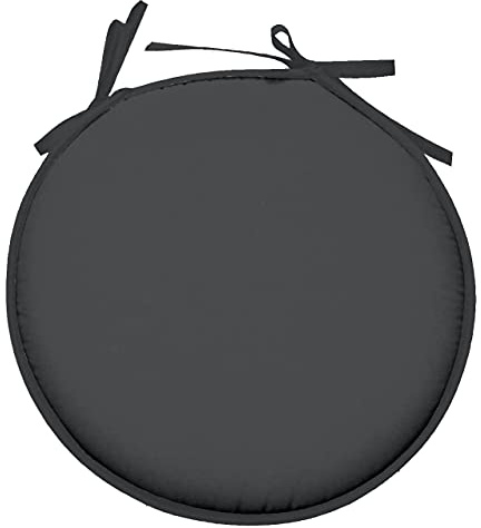 LOVELY CASA CU4689002GAL-R Nelson Gal rund 40 cm 100PE 100% Baumwolle, Baumwolle, anthrazit, 40 x 40 cm