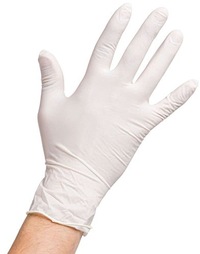 Disposable Latex Gloves - Powdered Large - Box of 100