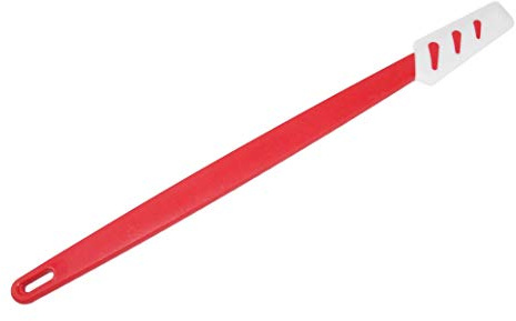 TUPPERWARE Griffbereit Kleiner Top-Schaber weiß-rot D78 Teigspachtel schmal 8272