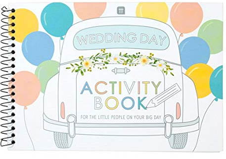 Talking Tables BOHOBR-ACTIVITYBOOK Hochzeitsspiele Hochzeits-Aktivitätspaket Malbuch für Kinder Gefälligkeiten, Wortsuchheft mit Spielen, Finde den Unterschied, Mehrfarbig