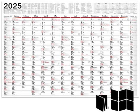 TOBJA Wandkalender 2026 groß mit Feiertagen und Ferien DE, AT | Jahresplaner 2026 Wandkalender 100x70 cm | XXL Wandkalender gefalzt | Hochwertiger Kalender [1 Stück gefalzt]