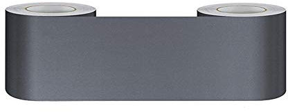WMHDSJ Tapetenbordüre selbstklebend PVC Sockelleiste Dekorative Bordüre Selbstklebende Home Bordüre Küche Tapetenbordüre selbstklebend für Badezimmer Wohnzimmer Grau matt15cm X 500cm