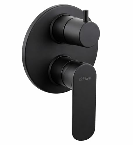 Paini NOVE Miscelatore Doccia Incasso Nero con Deviatore Rotativo