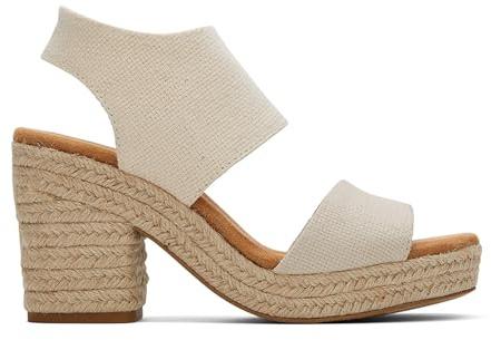 TOMS Women's Majorca Platform Sandal, Natural Basket Weave, 8