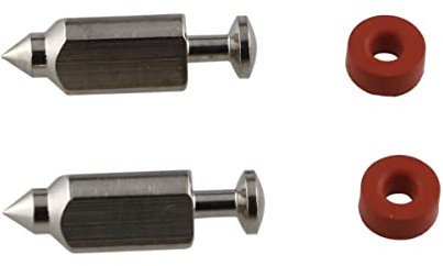 ZCZQC 2 Stück 398188 281144 Vergaser-Schwimmerventil-Nadelsitz-Set Briggs Stratton 398188 Kraftstoffversorgungssystem Vergaser Reparatursatz