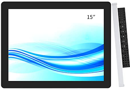 GreenTouch Écran tactile LCD mural avec cadre en aluminium de 15 - HDMI/VGA/DVI-1024 x 768 @ 60 Hz