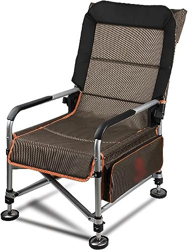 ZUMAHA Outdoor-Stuhl Klappbarer Campingstuhl mit Rahmen aus Aluminiumlegierung, um 180° Verstellbarer Angelstuhl im Rückenlehnendesign, multifunktionaler Strandstuhl Dauerhaft