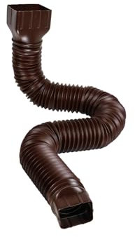 Flexible Regenrinne Fallrohr Ablauf, Regenrinnen Fallrohr Verlängerungen, Dachrinnen Set Dachrinnenverbinder, Regenwasserablauf, Regenwasser Rohrverbinder (Brown - 1 PC)
