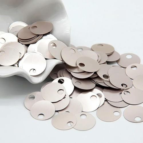 KEMTAT Grandi Paillettes Argento 10mm 20mm 30mm Grande Foro Piatto Rotondo Paillettes sciolte gioielli FAI da te cucito accessori per l'abbigliamento Artigianale di nozze