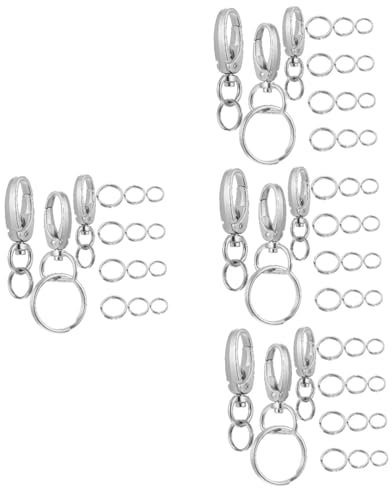 YARNOW 4sätze Hundemarken Clips Mit Ringen Teiliges Für Haustiere Einfach Zu Montieren Für Kleine Mittelgroße Hunde Und Katzen Sicherer Für Id-tags