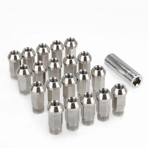 PUNICS Kompatibel Mit Suzuki 20 Stück Radmuttern M12 X 1,25 M12 X 1,5 M14 X 1,5 M14 X 2 1/2–20 9/16–18 Radmuttern Bolzen Nabenreifen Schraubenbolzen Radnabenmuttern (Color : M12x1.25)