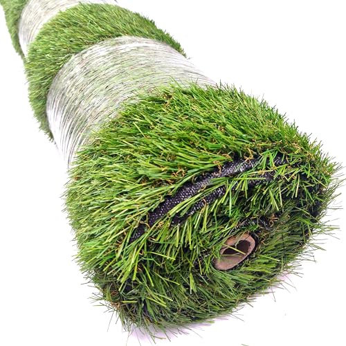 WALPLUS 4m x 1m Artificial Grass - UV Protection Fake Grass with UV Resistant Fibres, 20mm Pile Height, Ideal Astro Turf for Gardens - One Roll