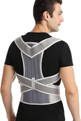 Atmungsaktiver Haltungskorrektor, verstellbare Stützbandage für den gesamten Rücken, Unisex-Haltungstrainer zur Korrektur des Buckelrückens zur Ausrichtung der Wirbelsäule und Unterstützung der Körper