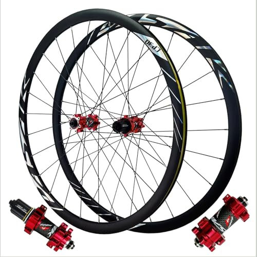 LPYDWZ Rennrad Radsatz 700C Aluminiumlegierung 40MM Felge Schnellspanner 6 Nägel Scheibenbremse Vorder und Hinterräder 24H Fahrradräder for 7-11 Gänge(Thru axle 15 * 100mm/12 * 142mm)