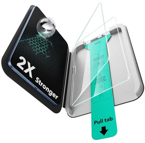 ESR 2 Pack Screen Protector for iPad A16 11th/10th Generation (11/10.9 Inch, 2025/2022), 9H Tempered Glass Film with UltraFit Tray, Apple Pencil Support, Scratch Resistant, HD Clarity, Bubble Free