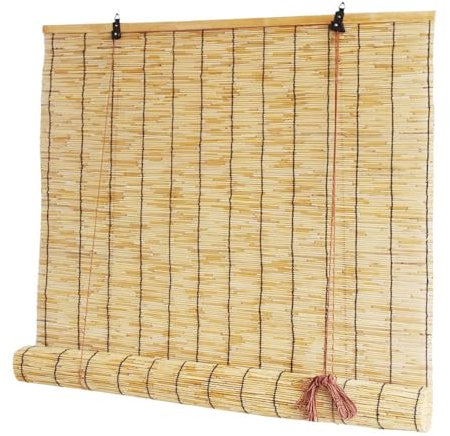 Bambusrollo für den Außenbereich, 100 x 200/120 x 160/150 x 180/150 x 200 cm, UV-beständig, für Terrasse, Garten, Veranda und Innenbereich