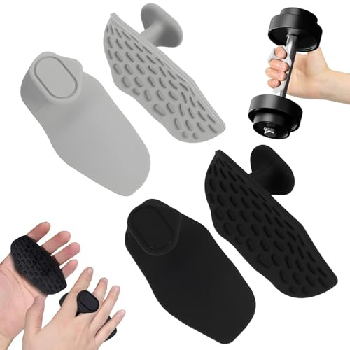 leruiyezs 2 par greppkuddar styrketräning för kvinnor och män, halkfritt grepphjälpmedel, styrketräning av silikon, handtagskuddar för pull-ups, styrketräning, bodybuilding, fitness och crosträning i