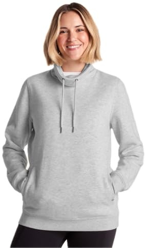 TOG24 Abigail Womens Funnel Neck Sweatshirt with Chunky Knitted Drawcords and Welt Pockets