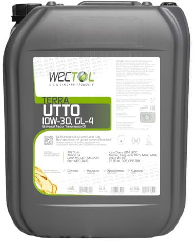 WECTOL Terra UTTO, Universal Tractor Transmission Oil, 10W30, 80W, VG 68, API GL-4 (20L)