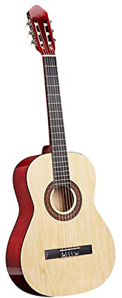 DuskHaven Chitarra Classica Acustica da 32, Suono Pieno E Brillante per Principianti, Ragazzi E Ragazze, Colore Legno