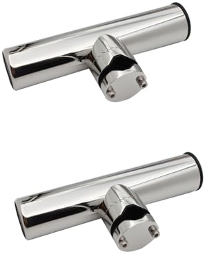 NEWFUN Rutenhalter Boot, Angelrutenhalter Boot, Edelstahl-Halter für Marine-Rutenhalter, Offshore- und Yacht-Angelruten, 22 mm bis 32 mm Führung (22-32mm)