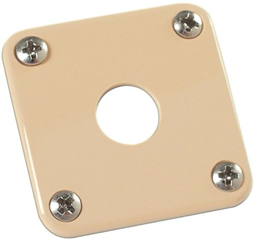 PRJP-030 Jack Plate CR Plastic Creme - Gitarren Ersatzteil