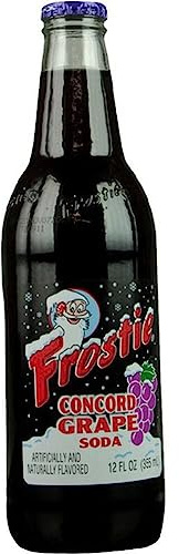 Frostie Concord Grape Soda, 12 Oz Glass Bottle (Pack of 12)