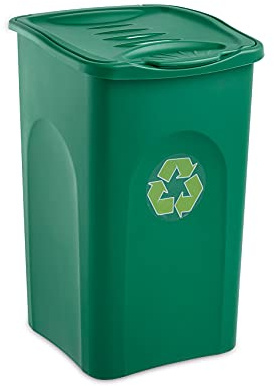 Stefanplast Begreen Abfalleimer, 50 l, Grün