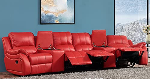 Mapo Möbel Ledersofa Kinosofa Fernsehsofa 5129-Cup-42-8401