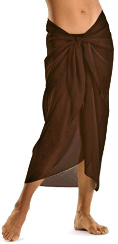 TOSKATOK Womens Girls Sexy Stylish Beach Cover up Sarong Skirt Dress-Choc Chocolate