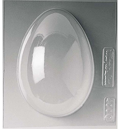 Stampo per Uovo in Cioccolato in plastica termoformata - polietilene - 1 Cavità - Dimensione 220x160x h85mm - Forma Uova di Pasqua Liscio ideale per realizzare uovi pasquali in cioccolato, in zucchero