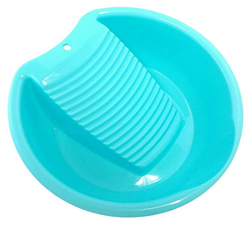 Ohisu Blue Washboard Basin for Hand Washing Clothes and Small Delicate Articles