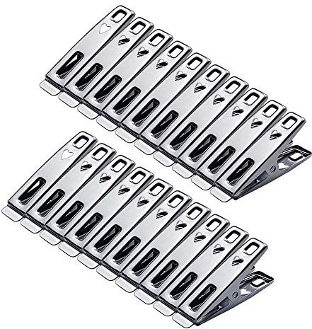 byou Waescheklammer,Edelstahl Wäscheklammern 80 stücke Multifunktionale Clips für Decke Handtuch Kleidung Socken