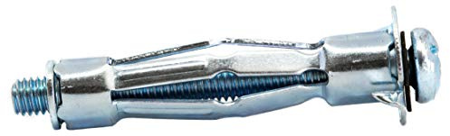 M4 x 32mm Drywall Anchors Plasterboard Cavity Wall Fixings Hollow Wall Anchors Plugs (Pack of 10) A09D