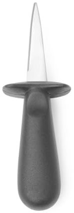 HENDI 781920 Austernmesser, Schellfischmesser, Länge: 160mm, Edelstahl, POM-Plastic, Schwarz