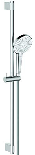 Ideal Standard B1763AA Idealrain EVO JET Round Asta doccia con doccetta a 3 funzioni, asta murale da 900 mm, cromato