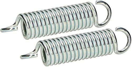 KOTARBAU® 2 x Resortes de Columpio, Resorte de Hamaca, Resorte para Colgar 5 mm, Resorte de Acero galvanizado, oscilante, Resortes para hamacas, Columpios, sillas de porches, Ganchos de suspensión, 2
