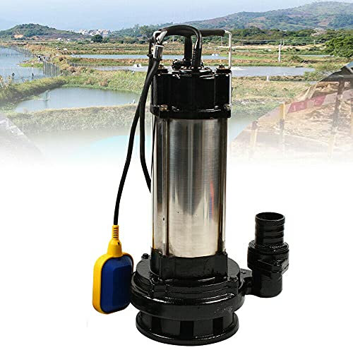 Pompe submersible pour eaux usées - En acier inoxydable - 1,5 kW - Avec flotteur - 36000 l/h - Pour usage industriel domestique
