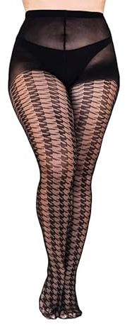 Gi&Gi Damen-Strumpfhose, kurvige Strumpfhose, Übergröße, strumpfhosen damen grosse grössen muster