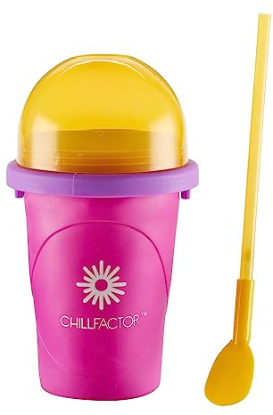 BANDAI CHILLFACTOR CO07954 Küchenspielzeug, Slush-Maschine mit wiederverwendbarem Becher und Strohhalm, Familienspielzeug